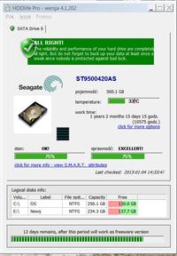 problem z dyskiem - dysk seagate - ocena błędów SMART