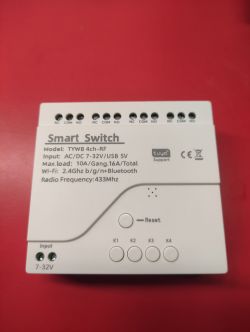 Using 433MHz RF Receiver with OpenBK on Smart Switch 4ch TYWB 4ch-RF Device