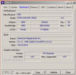Podkręcanie AMD Phenom II X2 545, MSI 970A-G46, RAM 1333MHZ na platformie AM3+
