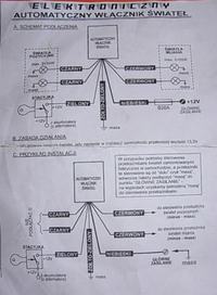 peugeot 205 - Automatyczny włącznik świateł podłączenie