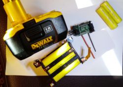 Dewalt DE9180 - Naprawa uszkodzonego złacza modułu BMS Dewalt DE9180 - Naprawa uszkodzonego złacza modułu BMS