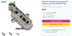 Zbiornik wyrównawczy ciśnienia do ekspresu Krups EA891110/70A.