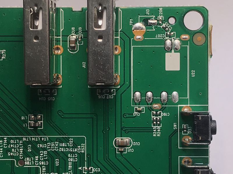 The interior of the DVB-T2 Ferguson Ariva T75 receiver, DIY potential The interior of the DVB-T2 Ferguson Ariva T75 receiver, DIY potential