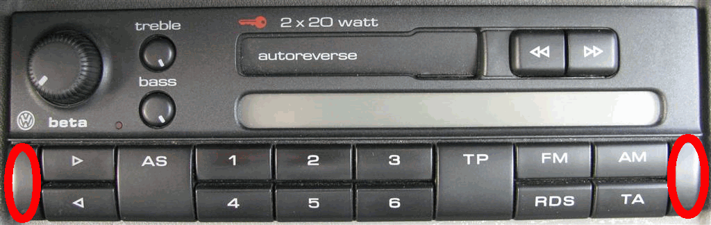 VW Beta 4 Jak wyjąć radio elektroda.pl