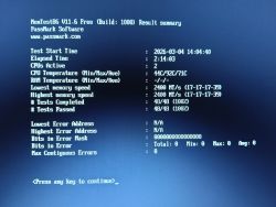 Ekran podsumowania MemTest86 v11.6 z wynikiem 48/48 testów zaliczonych i 0 błędów