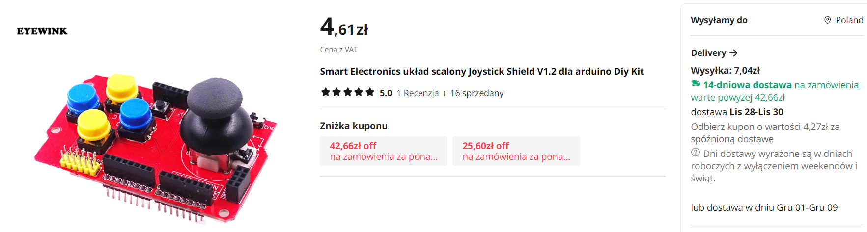 Arduino R4 WiFi and Joystick shield - your own wireless controller on WiFi