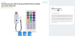 SP620E USB 5V Bluetooth Controller with Remote USB 5V LED RGB controller with remote.