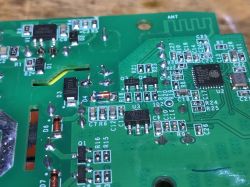 WS-05H1 Controller PCB Close-up of the PCB with electronic components of the WS-05H1.