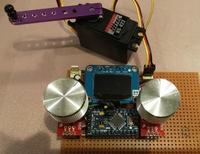 Prosty tester serw z wyświetlaczem.