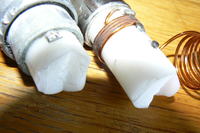 antena cb 5/8 - złamany teflon- miejsce nawinięcia cewki