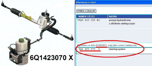Regeneracja pompy wspomagania elektrycznej Skoda Fabia 1.9 TDI w Krakowie