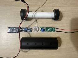Elektronika projektu tłumika do repliki ASG z Arduino Pro Mini