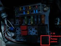 Fiat Panda 2002 1.1 - Schemat zasilania pompy paliwa, lokalizacja przekaźnika