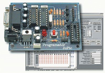 Programator do PIC16f84 - AVT5100 B JUPIC do sam. montażu