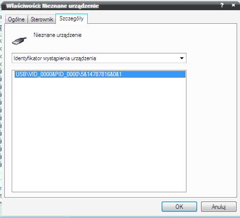 Gdzie znaleźć sterowniki do przejściówki USB-RS232 VID_654777&PID_0232?