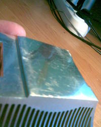 wygładzanie stopy aluminiowej w radiatorze na socket A