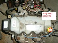 ford escord (benzyna+lpg) 1.4 r.1991- problem z benzyną