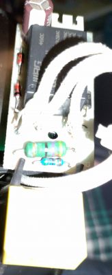 Image of the circuit board from a Hoffek AK3502 kettle with visible electronic components.