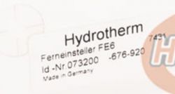 Czy ktoś posiada termostat Hydrotherm Stiebel Eltron FE6?
