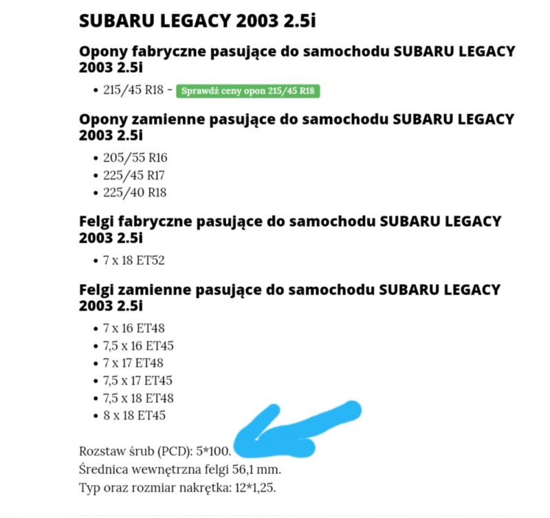 Alufelgi - Oznaczenia (16x6½ JJ, offset 55) - Jak poznać ET i rozstaw otworów (5x100)?