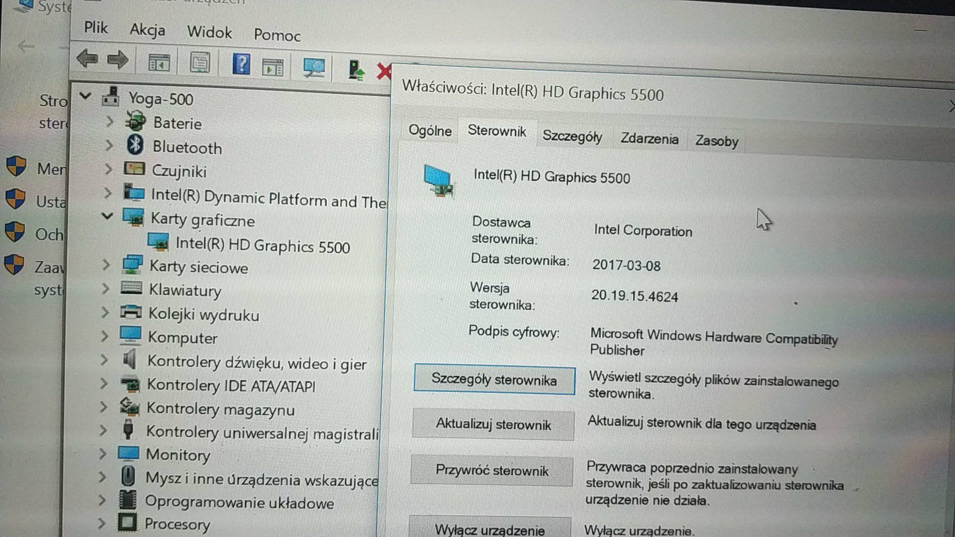 Lenovo Yoga 500-14 - Screen Flicker while on battery power, Yoga 500 laptop