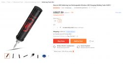 Minitest: Akumulatorowa lutownica 50W "Discovery" ESMK ładowana z USB Minitest: Akumulatorowa lutownica 50W "Discovery" ESMK ładowana z USB