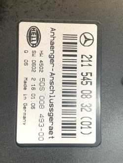 Mercedes W211 '06 przedlift - schemat połączeń modułu haka przyczepy