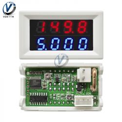 V and A led meter modification on HC32F003 chip (4 bit, 0-100V, 0-10A)