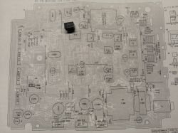 CB President Teddy ASC - uszkodzony filtr regulowany/dławik, oznaczenie 1301 (L110)