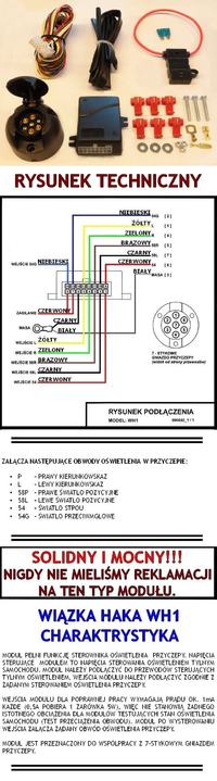Diagram of the hook module - You need the wiring diagram of the hook module.