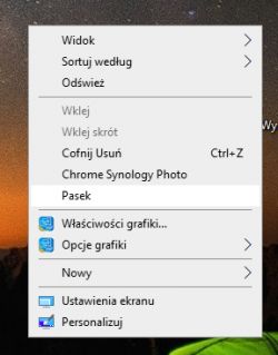 Menedżer menu kontekstowego w systemie Windows z wybranymi opcjami.