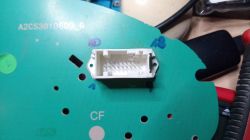 Peugeot 407 Benzyna 1.8 Sedan - Opis kostki, schemat podłączenia zegarów w desce