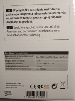 Wnętrze listwy antyprzepięciowej Hama z wyłącznikami gniazd Wnętrze listwy antyprzepięciowej Hama z wyłącznikami gniazd