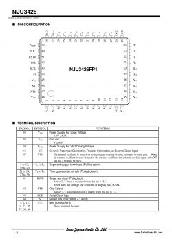 Schemat konfiguracji pinów NJU3426FP1.