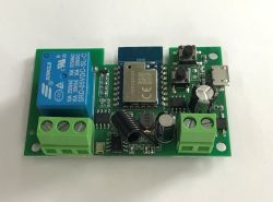 433 MHz radio-controlled and Wi-Fi-controlled relay module – how do I pair the remote control? Firmw