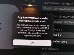 Apple TV 4K 2022 - problem z aktywacją Apple ID bez iPhone'a