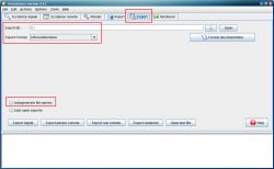 Zrzut ekranu programu IrScrutinizer w wersji 2.4.1 z zakładką eksportu sygnałów IR