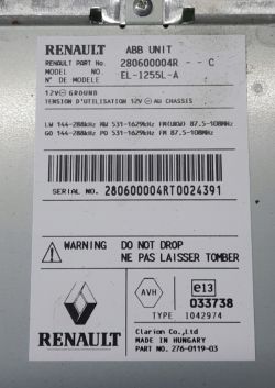 Odczytywanie pre code z radia Carminat DVD w Renault Laguna III za pomocą Can Clipa lub Renolinka