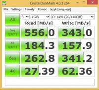 Crucial MX100 256GB - Niskie wyniki w CrystalDiskMark na GA-B75-D3V z Celeron G550