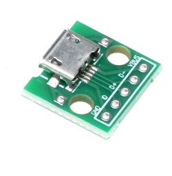USB breakout board with Micro USB port.