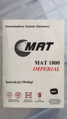 Instrukcja w języku niemieckim lub angielskim do MAT 1800 Imperial