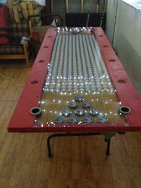 Interaktywny stół do piwnego ping-ponga