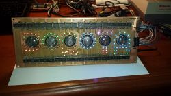 Nixie Clock with Personalized LEDs Nixie clock with LED lights on a circuit board
