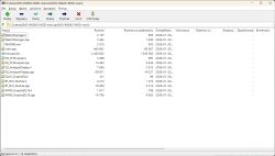 ZIP archive contents with C++ source, header files, and a firmware binary