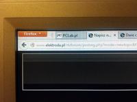 Acer AL2416W - poziome linie na prawej stronie ekranu, używany monitor