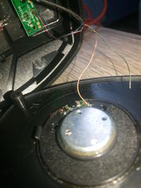 Connection diagram for USB headphones