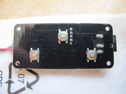 LED/SPI IoT Controller SP548E Black LED/SPI IoT controller SP548E with three buttons on top.
