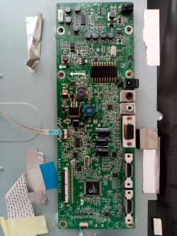 ASUS MX279H 27 - RT6807A overheats, color noise, flicker and dark image after power-up