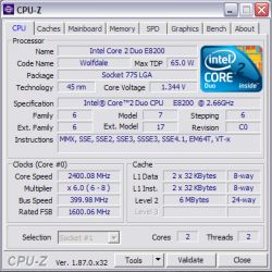 Podkręcanie dziadka (E8200), dziwna przypadłość i co dalej? (BSOD/ ndis.sys)