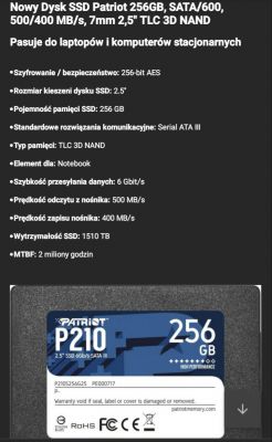 Dysk SSD do telewizora - ADATA SU650 vs GoodRam CX400/CL100, Patriot P210, Team Group GX1/GX2